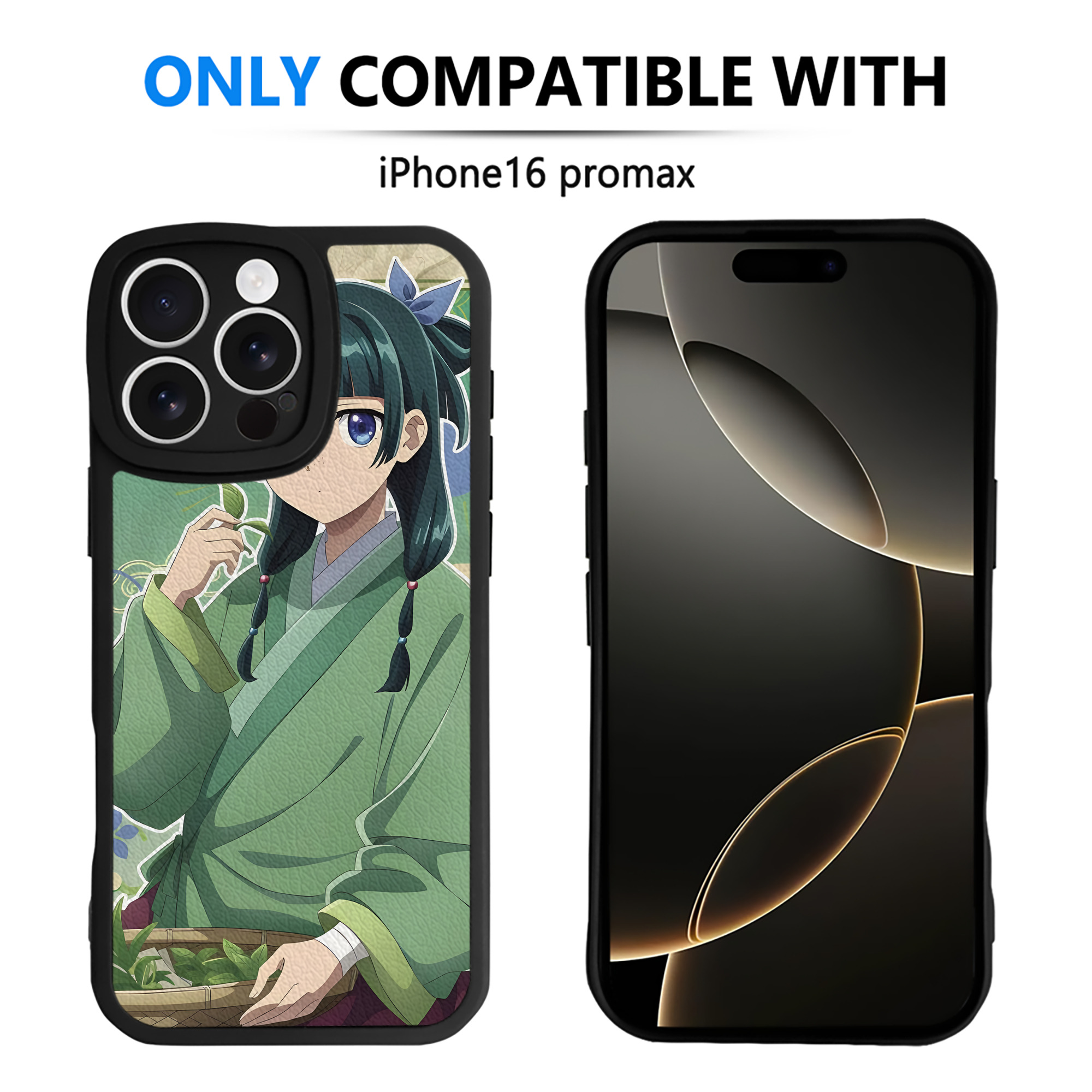 （画像用） 薬屋のひとりごと The Apothecary Diaries 【iPhone 16シリーズ対応】シリコンスマホケース（レザー調） 材質：シリコン